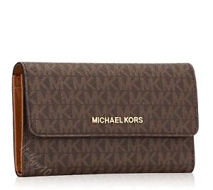 portmonee michael kors braun acorn|Women's Brown Duffles, Luggage, & Travel .